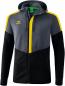 Mobile Preview: SQUAD Trainingsjacke mit Kapuze - slate grey/schwarz/gelb