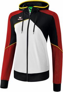 PREMIUM ONE 2.0 Trainingsjacke mit Kapuze Damen - weiß/schwarz/rot/gelb