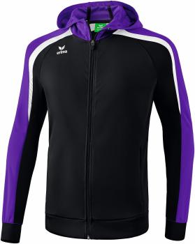 LIGA 2.0 Trainingsjacke mit Kapuze - schwarz/violet/weiß