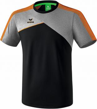 PREMIUM ONE 2.0 T-Shirt - schwarz/grau melange/neon orange