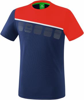 5-C T-Shirt - new navy/rot/weiß