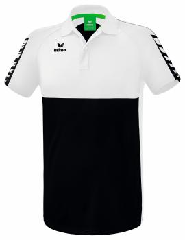 SIX WINGS Poloshirt - schwarz/weiß