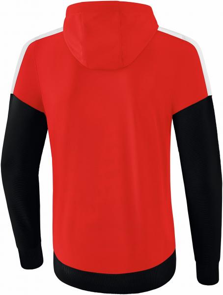 SQUAD Trainingsjacke mit Kapuze - rot/schwarz/weiß
