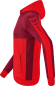 Preview: SIX WINGS Trainingsjacke mit Kapuze Kinder - rot/bordeaux