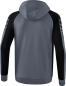 Preview: SIX WINGS Trainingsjacke mit Kapuze - slate grey/schwarz
