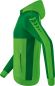 Preview: SIX WINGS Trainingsjacke mit Kapuze Kinder - green/smaragd/weiß