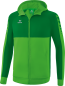 Preview: SIX WINGS Trainingsjacke mit Kapuze Kinder - green/smaragd/weiß
