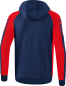 Preview: SIX WINGS Trainingsjacke mit Kapuze - new navy/rot