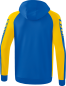 Preview: SIX WINGS Trainingsjacke mit Kapuze - new royal/gelb