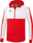 Preview: SIX WINGS Trainingsjacke mit Kapuze Kinder - rot/weiß