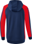 Preview: SIX WINGS Trainingsjacke mit Kapuze Damen - new navy/rot