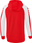 Preview: SIX WINGS Trainingsjacke mit Kapuze Damen - rot/weiß