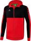 Preview: SIX WINGS Trainingsjacke mit Kapuze Kinder - rot/schwarz