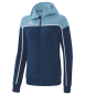 Preview: CHANGE by erima Trainingsjacke mit Kapuze - new navy/faded denim/weiß