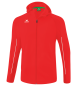 Preview: LIGA STAR Trainingsjacke mit Kapuze - rot/weiß