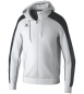 Preview: EVO STAR Trainingsjacke mit Kapuze - weiß/schwarz 