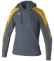 Preview: EVO STAR Trainingsjacke mit Kapuze - slate grey/gelb