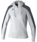 Preview: EVO STAR Trainingsjacke mit Kapuze - weiß/schwarz