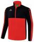 Preview: SIX WINGS Jacke mit abnehmbaren Ärmeln - rot/schwarz