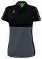 Preview: SIX WINGS Poloshirt Damen - slate grey/schwarz