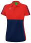 Preview: SIX WINGS Poloshirt Damen - new navy/rot