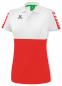 Preview: SIX WINGS Poloshirt Damen - rot/weiß