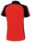 Preview: SIX WINGS Poloshirt Damen - rot/schwarz