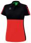 Preview: SIX WINGS Poloshirt Damen - rot/schwarz