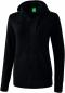 Preview: Kapuzensweatjacke Damen - schwarz