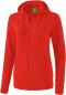 Preview: Kapuzensweatjacke Damen - rot