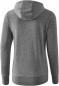 Preview: Kapuzensweatjacke Damen - grau melange
