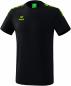Preview: ESSENTIAL 5-C T-Shirt - schwarz/green gecko