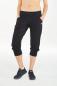 Preview: 3/4 Sweathose mit Bündchen Damen - schwarz