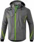 Preview: Softshelljacke FUNCTION Kinder - grau melange/green gecko