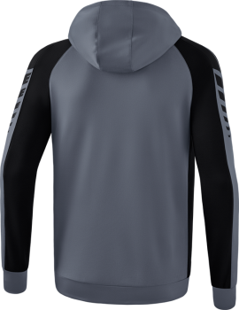 SIX WINGS Trainingsjacke mit Kapuze - slate grey/schwarz