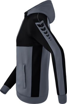 SIX WINGS Trainingsjacke mit Kapuze - slate grey/schwarz