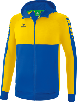 SIX WINGS Trainingsjacke mit Kapuze Kinder - new royal/gelb