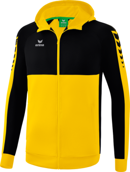 SIX WINGS Trainingsjacke mit Kapuze - gelb/schwarz