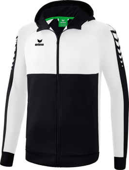 SIX WINGS Trainingsjacke mit Kapuze - schwarz/weiß
