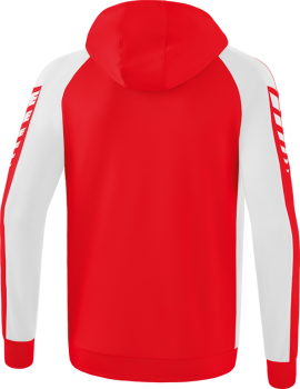 SIX WINGS Trainingsjacke mit Kapuze Kinder - rot/weiß
