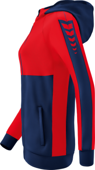 SIX WINGS Trainingsjacke mit Kapuze Damen - new navy/rot