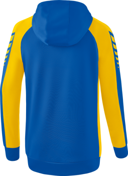 SIX WINGS Trainingsjacke mit Kapuze Damen - new royal/gelb