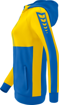 SIX WINGS Trainingsjacke mit Kapuze Damen - new royal/gelb