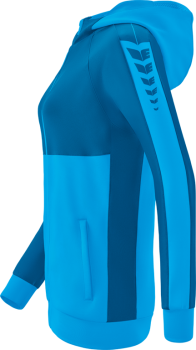 SIX WINGS Trainingsjacke mit Kapuze Damen - curacao/mykonos