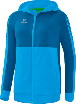 SIX WINGS Trainingsjacke mit Kapuze Damen - curacao/mykonos