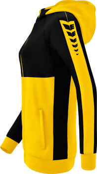 SIX WINGS Trainingsjacke mit Kapuze Damen - gelb/schwarz