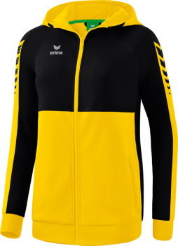 SIX WINGS Trainingsjacke mit Kapuze Damen - gelb/schwarz