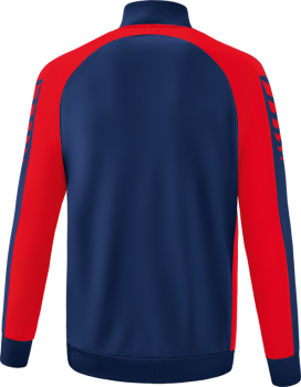 SIX WINGS Worker Jacke - new navy/rot