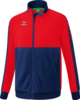 SIX WINGS Worker Jacke - new navy/rot