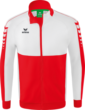 SIX WINGS Worker Jacke - rot/weiß